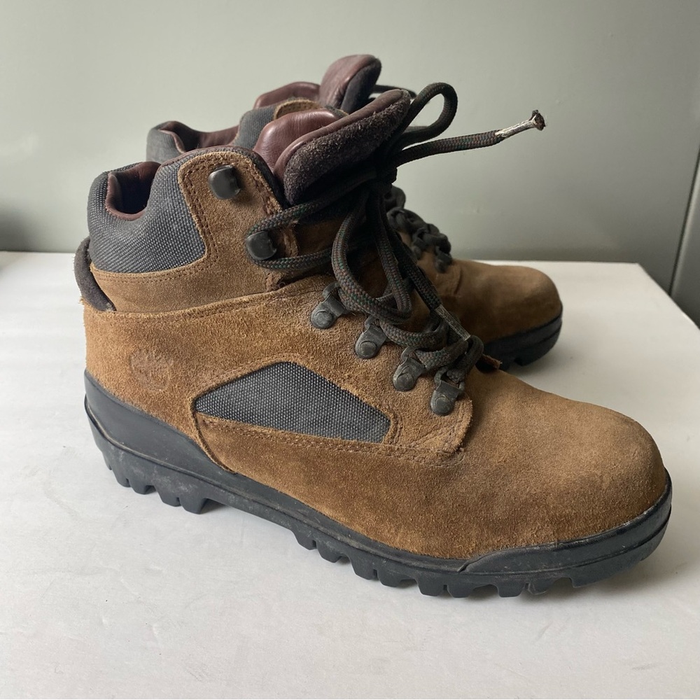Timberland Women's Brown Suede and Leather Hiking Boots SZ 8.5